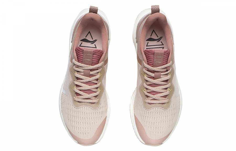 LiNing YueYing Essential Shock Absorbers Low Top Running Shoes Women's Peach Orange Pink