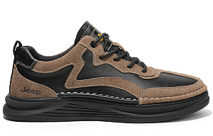 Jeep Abrasion Resistant Low Top Skateboard Shoes Men's Khaki 1 2700961