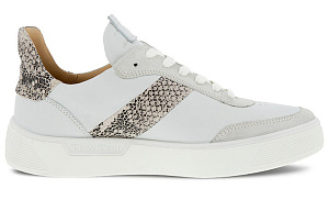 Ecco Street Tray Stylish Skateboarding Shoes Women's White 1 2701012