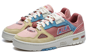 FILA FUSION Heritage Low Top Vintage Basketball Shoes Women's Red Yellow 1 2702926