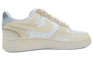 Nike Air Force 1 7 Thermal Coverage Low Top Skateboard Shoes Men's Beige Yellow 1 2703306