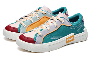 FILA FUSION POP Canvas Shoes Women's Low top Duck Water Blue/Amber 1 2704238