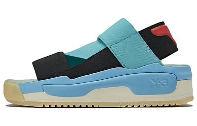 Y 3 Hokori Sandal Black Mint Cyan