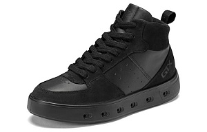 Ecco Street 720 Series High Top Skateboard Shoes Women's Black 1 2705333