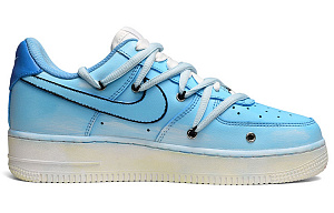Nike Air Force 1 Air Force 1 Low-Top Skateboard Shoes Men's Carolina Blue 1 2705986