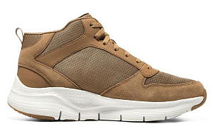 Skechers Arch Fit High Top Casual Shoes Men's Whiskey Brown 1 2706258
