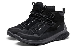 Ecco Otto Series Cushioning Breathable High Top Casual Shoes Men's Black 1 2707795