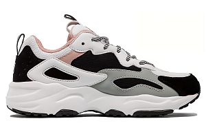 FILA Ray Low Top Casual Shoes Women's Black White Pink 1 2707926