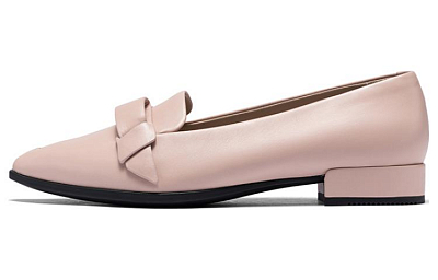 Ecco 20-Pointed Toe Collection Casual Single Shoes Women's Nude Pink