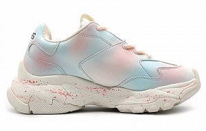 MLB Big Ball Chunky Sneakers Unisex Low top Pink/Blue/Beige 1 2709181