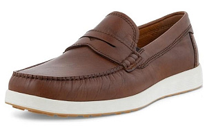 Ecco Lightweight Mok Collection Casual Leather Shoes Men's Brown 1 2709309