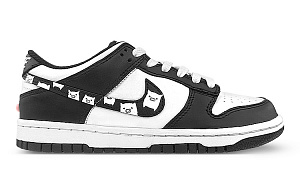 Nike Dunk Low Low-Top Skateboard Shoes GS Black White 1 2709429
