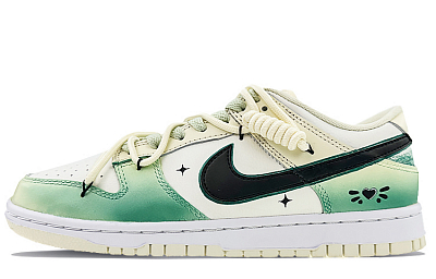 Nike Dunk Retro Skateboard Shoes Men's Green Black