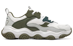 Skechers D'LITES 1.0 Bibimbap Bear New Low Top Chunky Sneakers Men's White Green 1 2710709