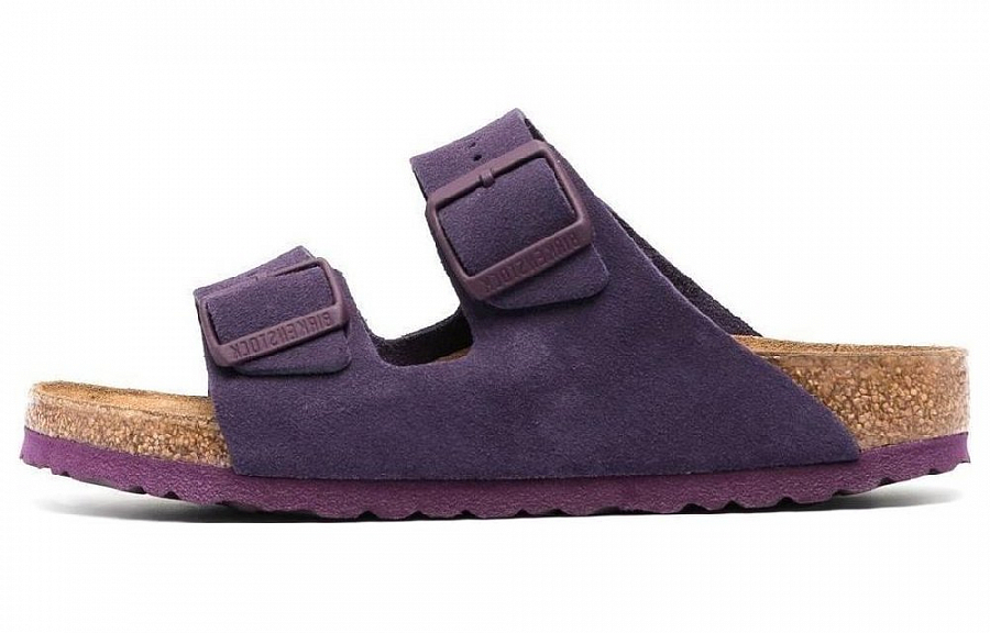 Birkenstock Arizona Soft Footbed Suede Leather Narrow Fit Sandals 'Wine' Women's купить в интернет-магазине Yoocart с быстрой доставкой по России.