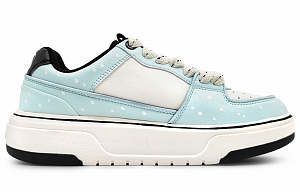 MLB Chunky Liner Wear-Resistant Height Increasing Low-Top Skateboard Shoes Unisex White Blue 1 2711094