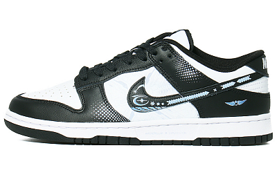 Nike Dunk Low Low-Top Skateboard Shoes Unisex Black White