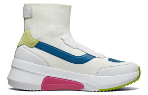 Skechers MARK NASON Abrasion Resistant High Top Casual Shoes Women's White Blue Green 1 2711496