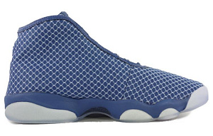 Jordan Horizon Slip Resistant, Abrasion Resistant, Breathable Mid top Vintage Basketball Shoes Men's Blue White 1 2712320