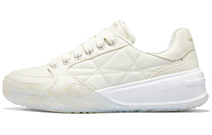 Skechers Anti-Slip Wear-Resistant Low-Top Skateboard Shoes Women's Light Yellow
