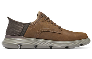 Skechers Slip Ins Hands Free Slip on Shoes Abrasion Resistant Low Top Casual Shoes Men's Brown 1 2713263