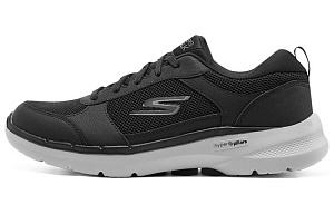 Skechers Go Walk 6 Low Top Casual Shoes Men's Black Gray