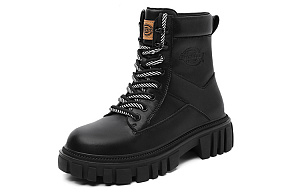 Dickies British Comfortable Versatile Short Mid-Calf Martin Boot Women's Black 1 2714100