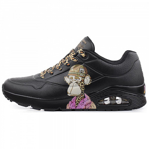 Snoop Dogg x Skechers Uno Low Top Casual Shoes Men's Black