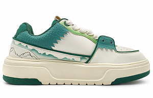 MLB Chunky Liner Slip-Resistant Cushioning Wear-Resistant Low-Top Skateboard Shoes Unisex Turquoise 1 2714717