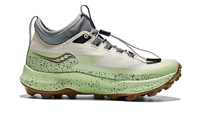 Saucony Peregrine 13 Peregrine Falcon 13 Abrasion Resistant Low Top Running Shoes Women's Green Gray 1 2715280