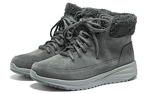 Skechers ON THE GO Stellar Short Snow Boots Women's Charcoal Gray 1 2715699