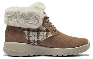 Skechers On The Go Joy Boots 'Tan White' Women's 1 2715850
