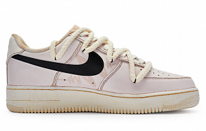 Nike Air Force 1 07 Slip Resistant Low Top Skateboard Shoes Men's Leather Pink White 1 2716840