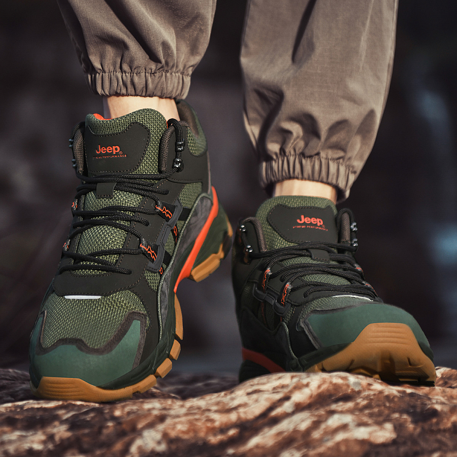 Jeep High Top Outdoor Shoes Men's Green купить в интернет-магазине Yoocart с быстрой доставкой по России.