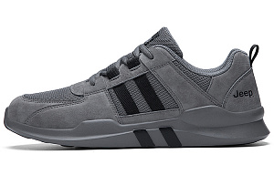 Jeep Wear-Resistant Low-Top Casual Shoes Men's Gray