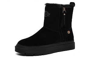 Dickies Fashion Warm Wear-Resistant Slip-Resistant Coverage 13.5cm Snow Boots Women's Black 1 2717523