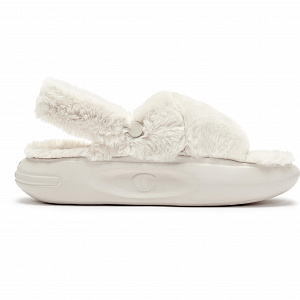 Champion Fluffy Collection Slide Slippers Women's White Gray 1 2717588