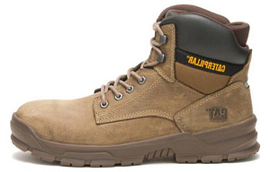 CAT Abrasion Resistant Cushioning Slip Resistant Crew Outdoor Boots Men's Umber