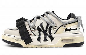 MLB Chunky Liner Wear-Resistant Height Increasing Low-Top Skateboard Shoes Unisex Beige Yellow 1 2717632