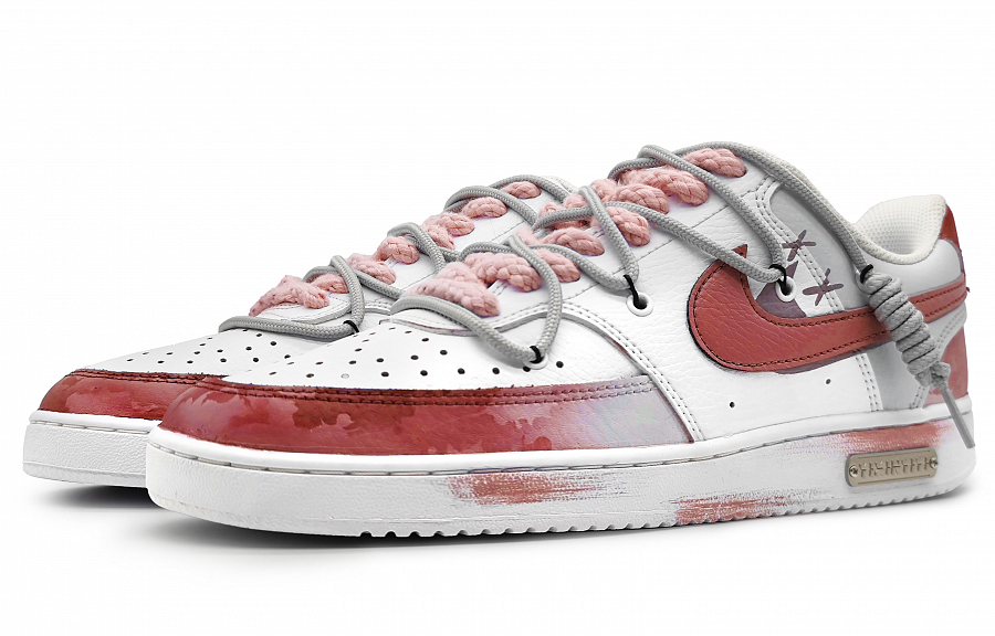 Nike Court Vision 1 Slip-Resistant Cushioning Low-Top Skateboard Shoes Men's Red Gray купить в интернет-магазине Yoocart с быстрой доставкой по России.