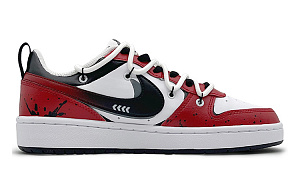 Nike Court Borough Low2 Non-slip Lightweight Low-Top Skateboard Shoes GS Red Black 1 2717991