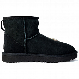 UGG CLASSIC MINI Kaleidoscope Shopping Bag Short Snow Boots Women's Black 1 2718046