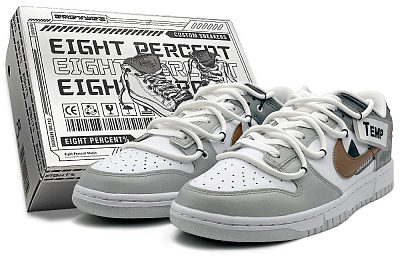 Nike Dunk Low 'Pure Platinum' Slip-Resistant Cushioning Wear-Resistant Low-Top Skateboard Shoes Men's White Gray Brown