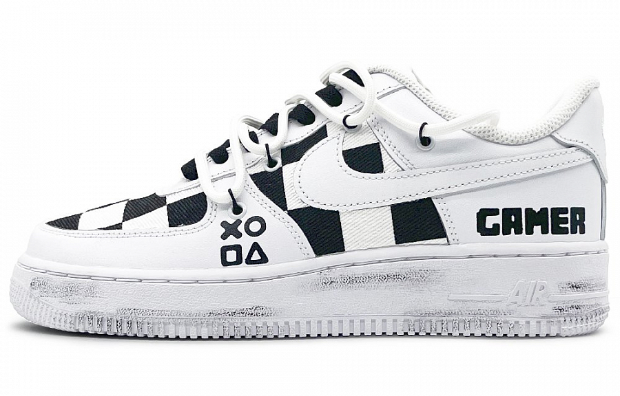 Nike Air Force 1 Low-Top Skateboard Shoes Men's Black White купить в интернет-магазине Yoocart с быстрой доставкой по России.