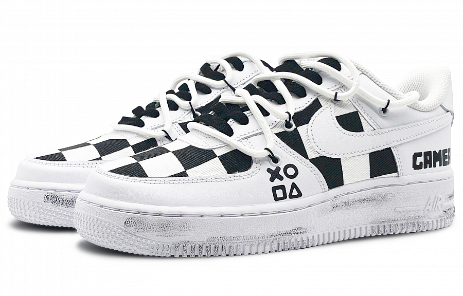 Nike Air Force 1 Low-Top Skateboard Shoes Men's Black White купить в интернет-магазине Yoocart с быстрой доставкой по России.