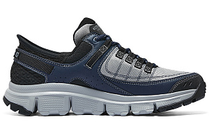 Skechers Hands Free Slip-Ins Cushioning Wear-Resistant Low-Top Outdoor Shoes Men's Gray Blue 1 2721228