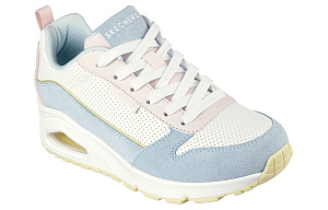 Skechers Wear-Resistant Balance Low-Top Casual Shoes Women's Blue Pink 1 2721575