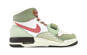 Jordan Legacy 312 High-Top Vintage Basketball Shoes Women's Coffee Green 1 2721617