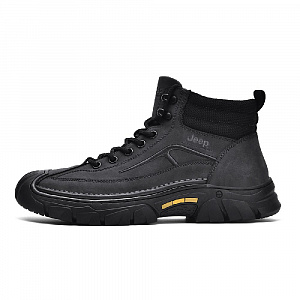 Jeep High Top Outdoor Shoes Men's Black