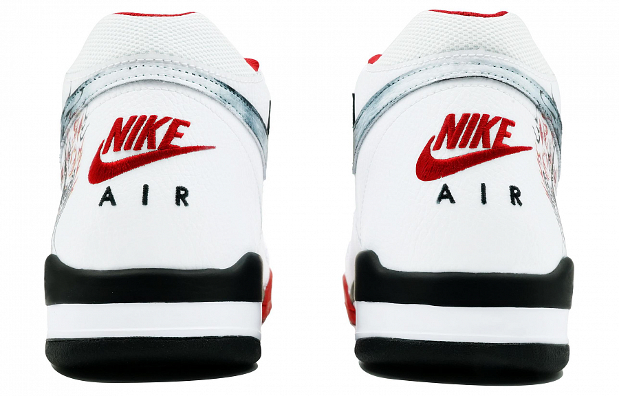 Nike Flight Legacy Playful Flowers Daji Shopping Bag Mid-Top Vintage Basketball Shoes Unisex Red Black White купить в интернет-магазине Yoocart с быстрой доставкой по России.